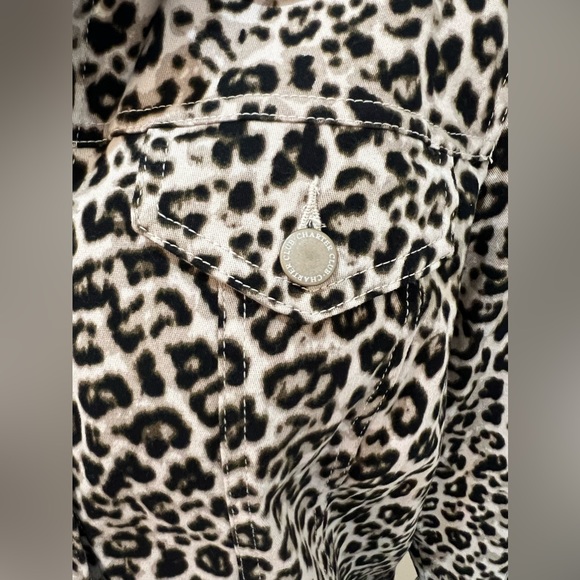 NWT  Charter Club Button Down Long Sleeve Jean Cut Jacket Animal Print SZ L - Picture 4 of 9